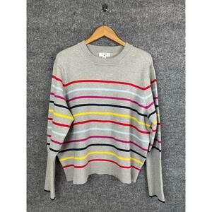 LA Ligne Sweater Women’s Size 1X Gray multi color strips